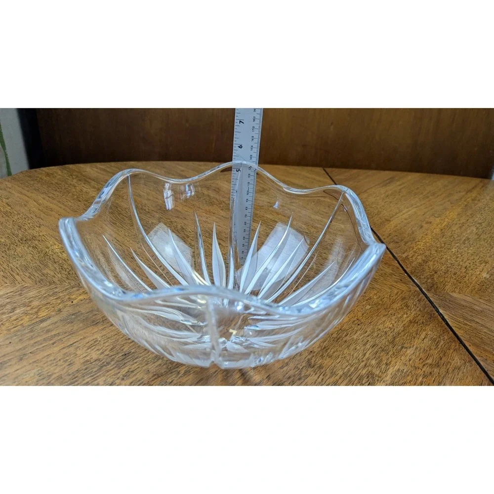 Vintage Crystal Mikasa Flame D'Amore Bowl Pattern 10
